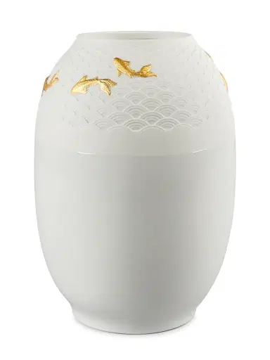Lladro Porcelain Koi Vase | Thumbnail 1