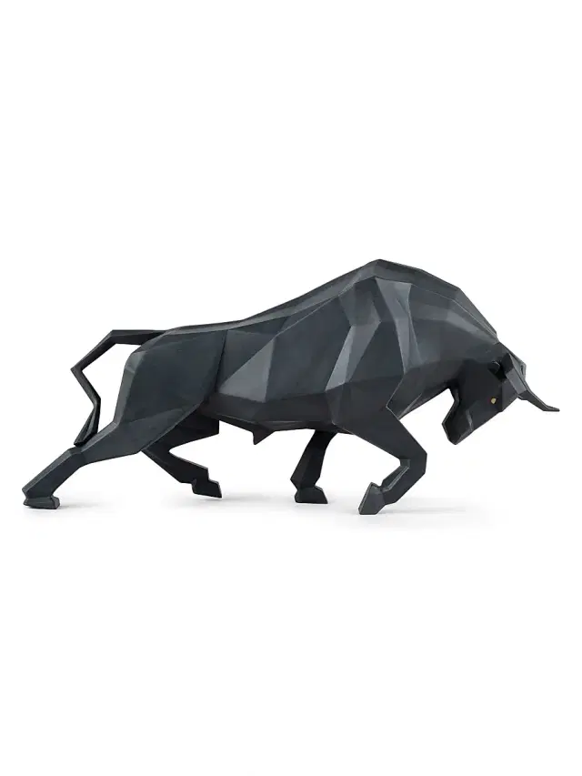 Lladro Origami Bull Sculpture