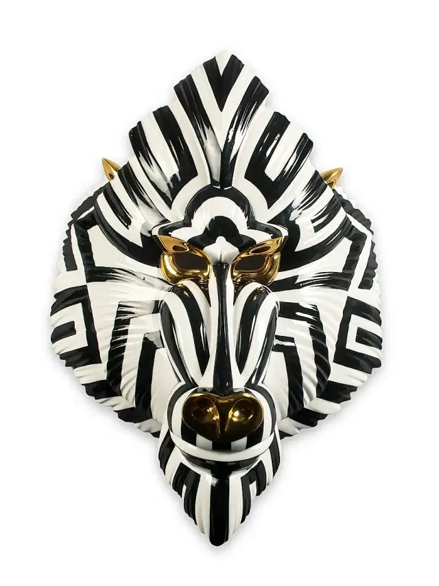Lladro Fierce Portraits Mandrill Mask