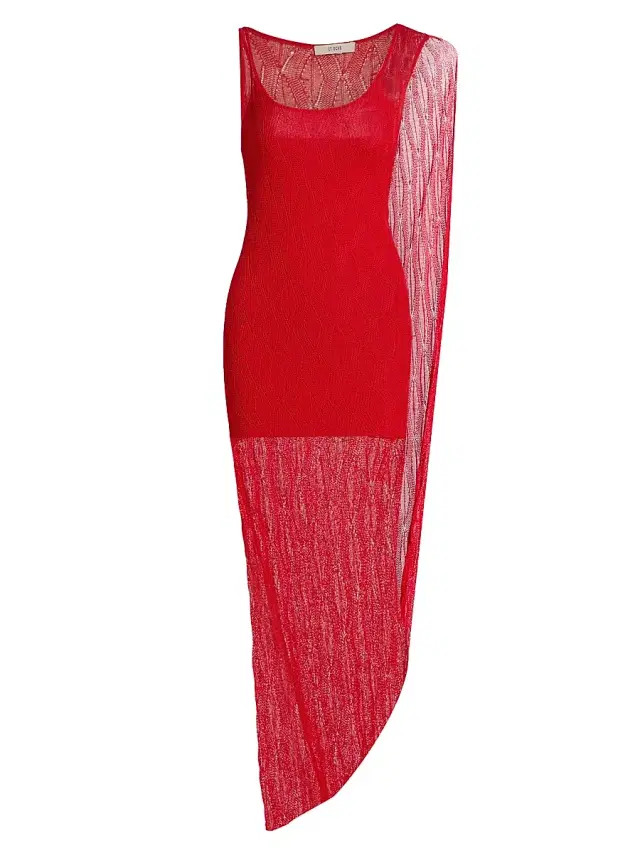 Women's Lane Knit Midi-Dress - Tomato