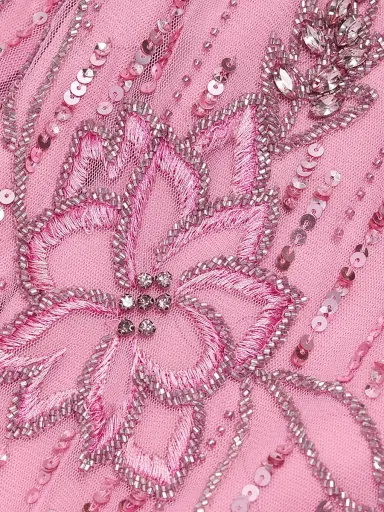 THEIA Women's Clover Shawl Beaded Gown | Thumbnail 7 THEIA Women's Clover Shawl Beaded Gown | Thumbnail 7
