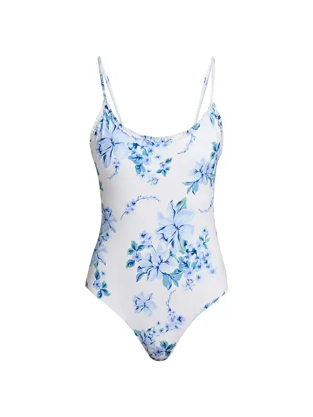 Beach Riot Women's Britt One-Piece Swimsuit - Blushing Blooms