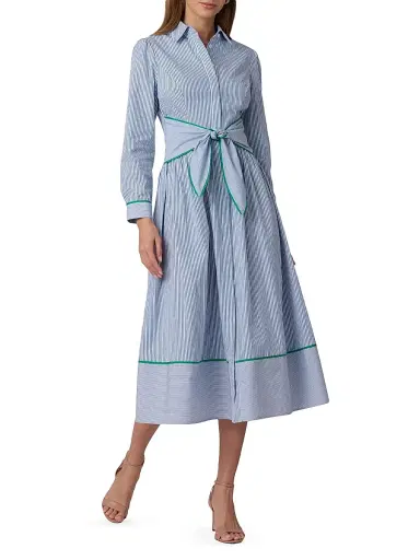 Shoshanna Women's Clarice Cotton Midi-Shirtdress | Thumbnail 2