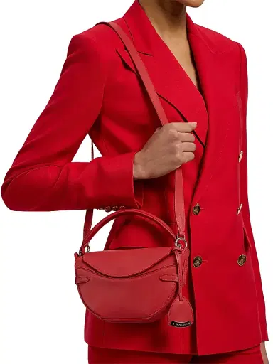 Ralph Lauren Collection Women's Mini Leather Crossbody Bag - Hot Pepper | Thumbnail 4 Ralph Lauren Collection Women's Mini Leather Crossbody Bag - Hot Pepper | Thumbnail 4