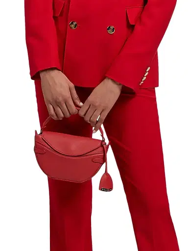 Ralph Lauren Collection Women's Mini Leather Crossbody Bag - Hot Pepper | Thumbnail 5 Ralph Lauren Collection Women's Mini Leather Crossbody Bag - Hot Pepper | Thumbnail 5