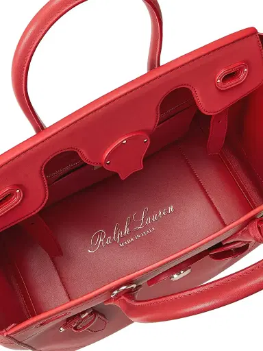 Ralph Lauren Collection Women's Ricky 33 Soft Leather Top Handle Bag - Hot Pepper | Thumbnail 5 Ralph Lauren Collection Women's Ricky 33 Soft Leather Top Handle Bag - Hot Pepper | Thumbnail 5
