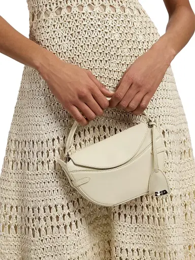 Ralph Lauren Collection Women's The Ralph Mini Leather Crossbody Bag - Lux Cream | Thumbnail 2 Ralph Lauren Collection Women's The Ralph Mini Leather Crossbody Bag - Lux Cream | Thumbnail 2