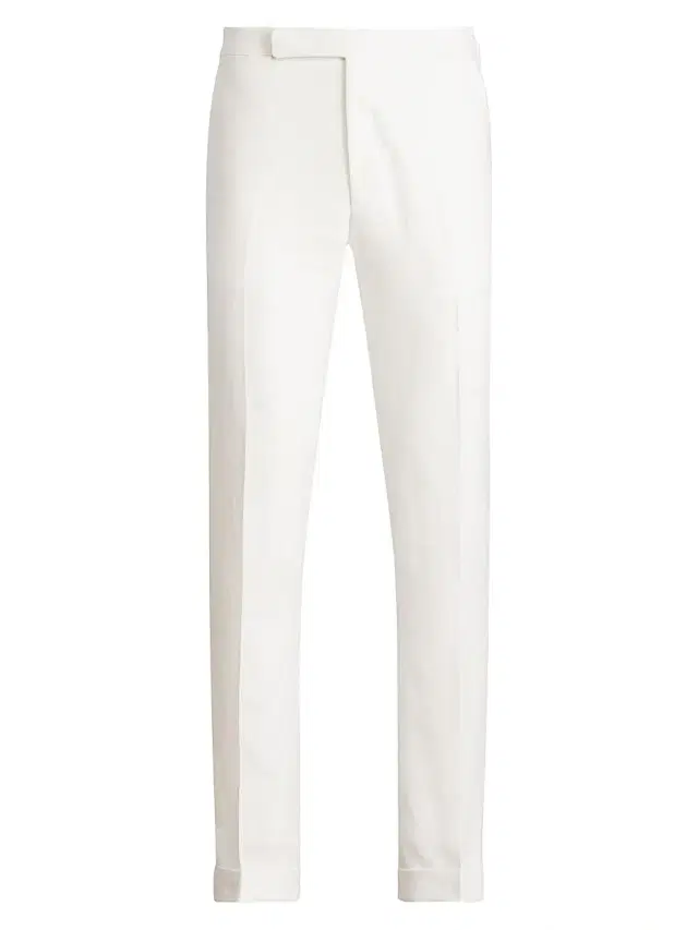 Men's Gregory Hand-Tailored Linen Trousers - Optic White