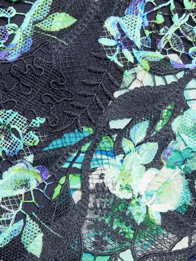 Ungaro Women's Palmer Floral Lace Midi-Dress - Navy Multi - Size 12 | Thumbnail 7 Ungaro Women's Palmer Floral Lace Midi-Dress - Navy Multi - Size 12 | Thumbnail 7