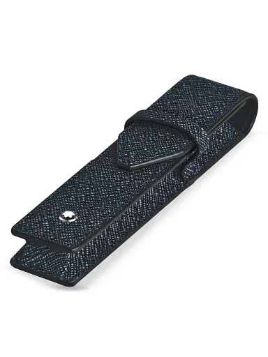 Montblanc Sartorial Leather 2-Pen Pouch - Blue | Thumbnail 3 Montblanc Sartorial Leather 2-Pen Pouch - Blue | Thumbnail 3