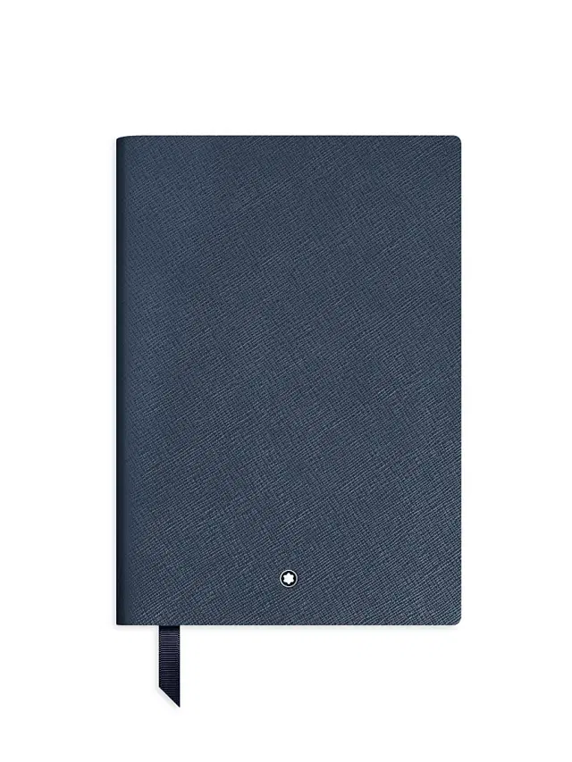 Montblanc Medium Leather Notebook - Blue