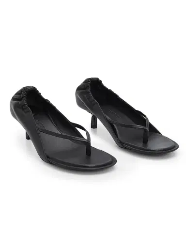 Jacquemus Women's Les Sandales 45MM Leather Covered-Heel Thong Sandals | Thumbnail 2