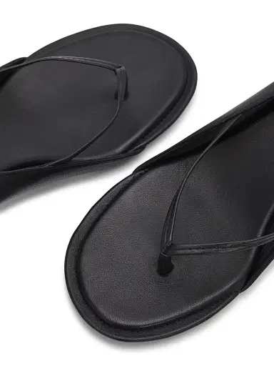 Jacquemus Women's Les Sandales 45MM Leather Covered-Heel Thong Sandals | Thumbnail 6