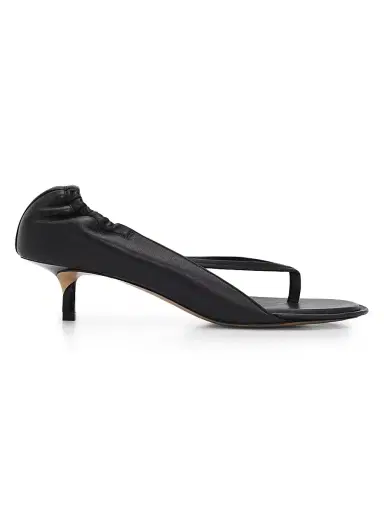 Jacquemus Women's Les Sandales 45MM Leather Covered-Heel Thong Sandals | Thumbnail 1
