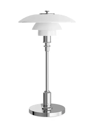 Louis Poulsen PH 2/1 Portable Lamp - High Lustre Chrome Plated | Thumbnail 3