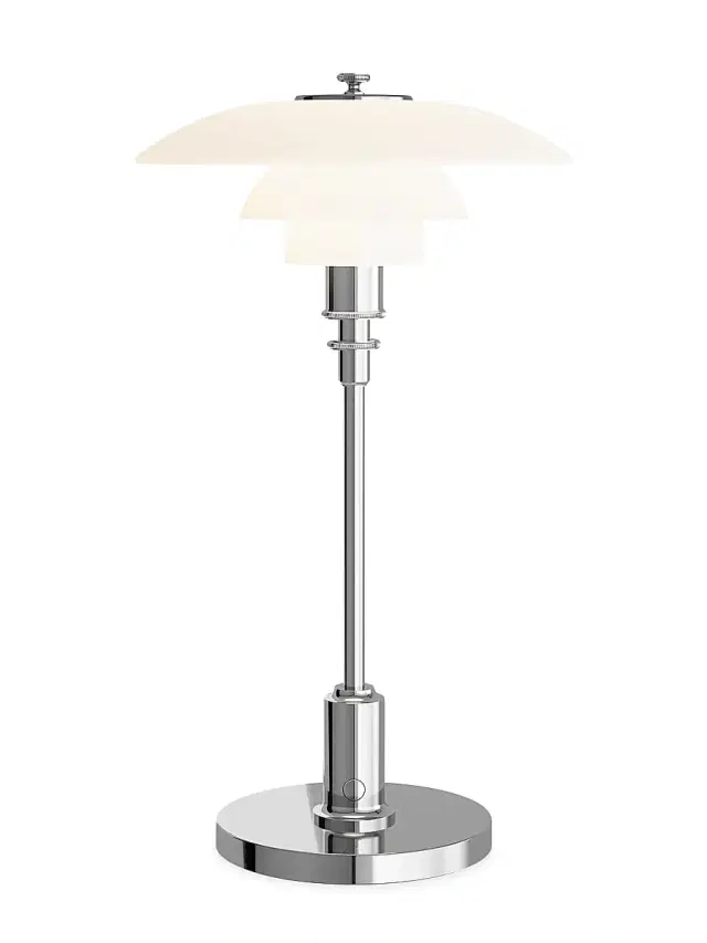 Louis Poulsen PH 2/1 Portable Lamp - High Lustre Chrome Plated