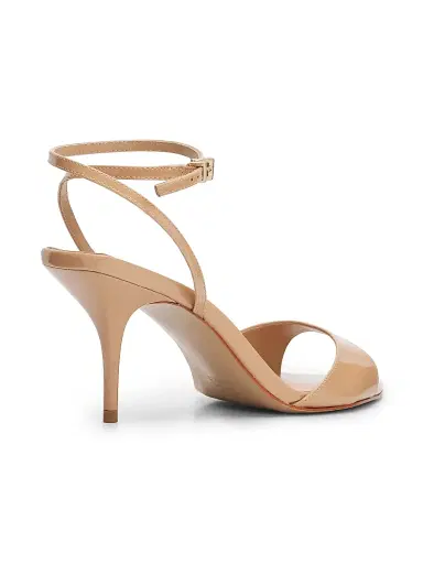 Schutz Women's Elodie 75MM Patent Leather Sandals - Honey Beige | Thumbnail 3 Schutz Women's Elodie 75MM Patent Leather Sandals - Honey Beige | Thumbnail 3