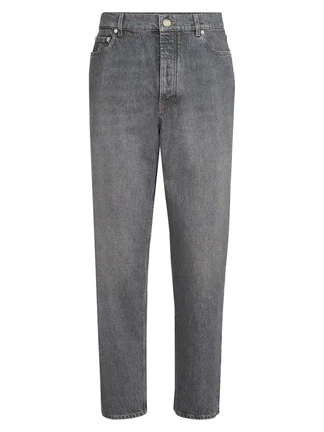 Men's Denim Iconic Fit Five Pocket Jeans - Medium Grey