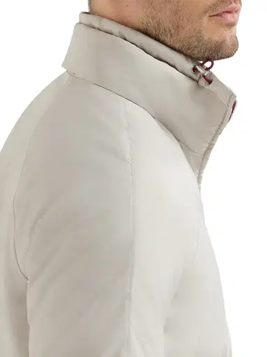 Brunello Cucinelli Men's Lightweight Nylon Outerwear Jacket with Packable Hood - Panama - Size 50 | Thumbnail 5