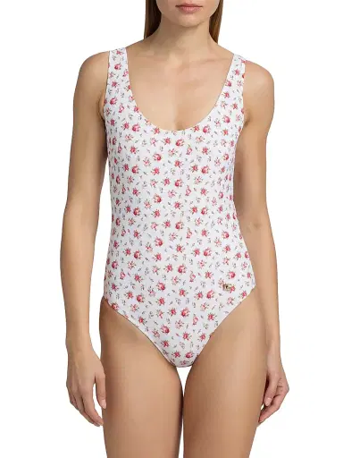 Dolce & Gabbana Women's Rose-Print One-Piece Swimsuit - Pink - Size XL | Thumbnail 3 Dolce & Gabbana Women's Rose-Print One-Piece Swimsuit - Pink - Size XL | Thumbnail 3