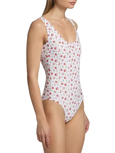 Dolce & Gabbana Women's Rose-Print One-Piece Swimsuit - Pink - Size XL | Thumbnail 4 Dolce & Gabbana Women's Rose-Print One-Piece Swimsuit - Pink - Size XL | Thumbnail 4