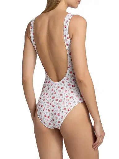 Dolce & Gabbana Women's Rose-Print One-Piece Swimsuit - Pink - Size XL | Thumbnail 5 Dolce & Gabbana Women's Rose-Print One-Piece Swimsuit - Pink - Size XL | Thumbnail 5