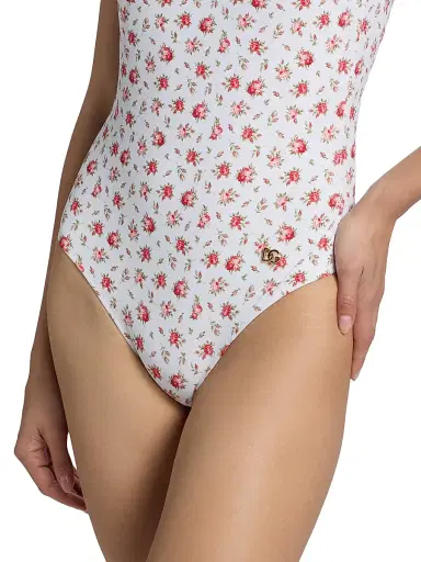 Dolce & Gabbana Women's Rose-Print One-Piece Swimsuit - Pink - Size XL | Thumbnail 6 Dolce & Gabbana Women's Rose-Print One-Piece Swimsuit - Pink - Size XL | Thumbnail 6