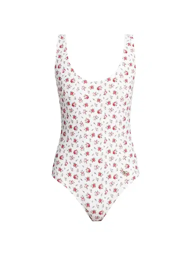 Dolce & Gabbana Women's Rose-Print One-Piece Swimsuit - Pink - Size XL | Thumbnail 1 Dolce & Gabbana Women's Rose-Print One-Piece Swimsuit - Pink - Size XL | Thumbnail 1