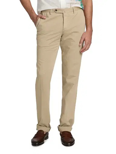 PT Torino Men's Garment-Dyed Stretch Cotton-Silk Chino Pants | Thumbnail 3 PT Torino Men's Garment-Dyed Stretch Cotton-Silk Chino Pants | Thumbnail 3