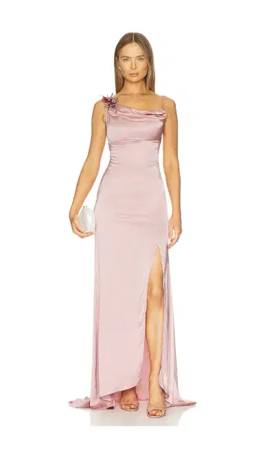 BLUMARINE Satin Butterfly Dress | Thumbnail 1 BLUMARINE Satin Butterfly Dress | Thumbnail 1
