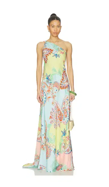 Hemant & Nandita One Shoulder Sash Dress | Thumbnail 2 Hemant & Nandita One Shoulder Sash Dress | Thumbnail 2