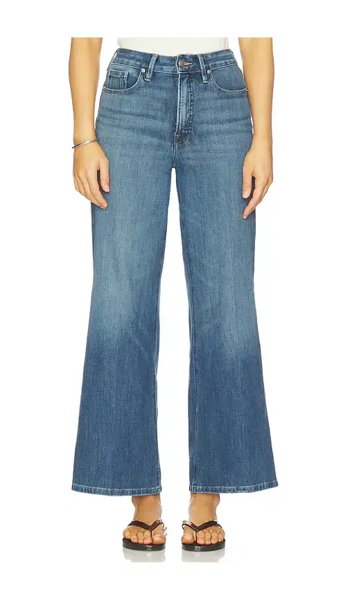 Soft Tech Good Waist Palazzo Ankle Jeans