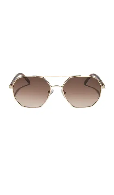 DIFF EYEWEAR X Jojo Fletcher Thin Metal Navigator Sunglasses | Thumbnail 1