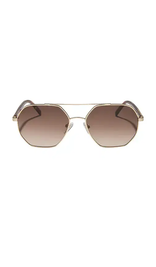 DIFF EYEWEAR X Jojo Fletcher Thin Metal Navigator Sunglasses