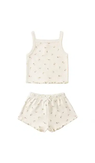 QUINCY MAE Pointelle Tank & Shortie Set | Thumbnail 1