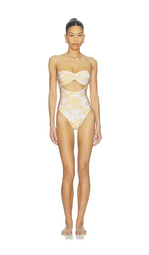 Foliage Cut Out Swimsuit