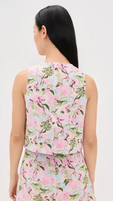 HUNTER BELL Rebecca Top Magnolia Grove Jacquard 8 | Thumbnail 3 HUNTER BELL Rebecca Top Magnolia Grove Jacquard 8 | Thumbnail 3