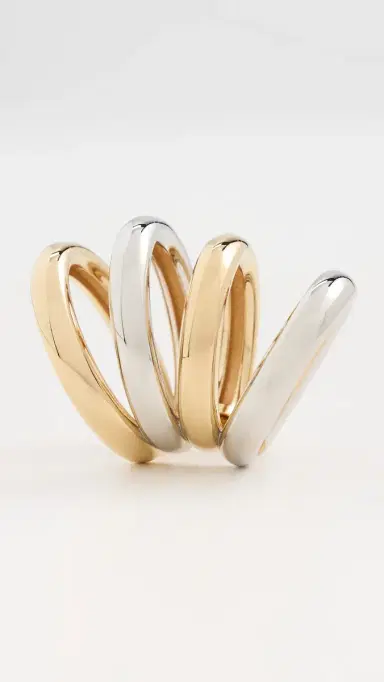 Rabanne Mixed Punk Ear Cuff Gold/Silver | Thumbnail 5 Rabanne Mixed Punk Ear Cuff Gold/Silver | Thumbnail 5