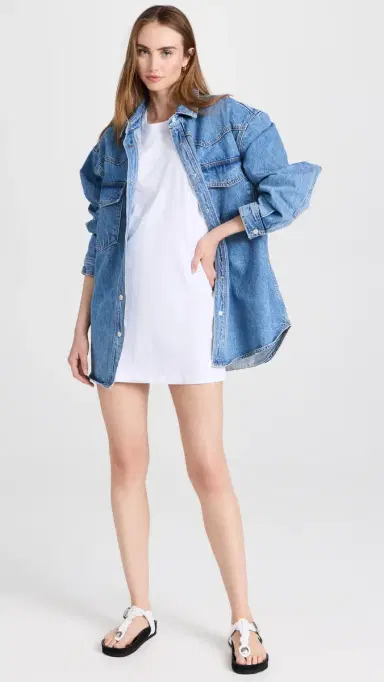 LESET Margo Dress White L | Thumbnail 5