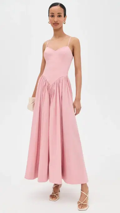 Hemant & Nandita Corseted axi Dress Pink | Thumbnail 2 Hemant & Nandita Corseted axi Dress Pink | Thumbnail 2
