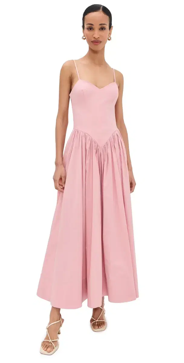Corseted axi Dress Pink