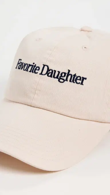 Favorite Daughter Classic Logo Baseball Cap Khaki One Size | Thumbnail 5 Favorite Daughter Classic Logo Baseball Cap Khaki One Size | Thumbnail 5