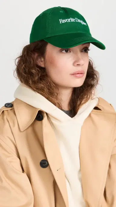 Favorite Daughter Classic Logo Baseball Cap Green One Size | Thumbnail 3