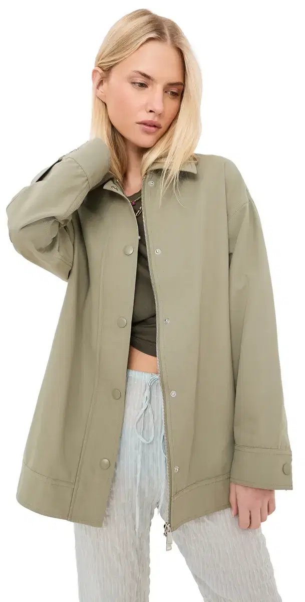 x ally K. Goldman ally Oversized Jacket Sage