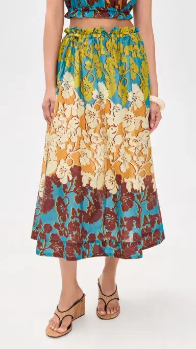 ALÉMAIS Splice Midi Skirt Multi | Thumbnail 2