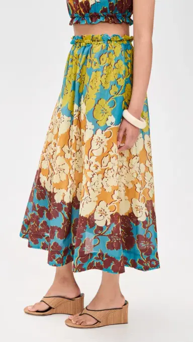 ALÉMAIS Splice Midi Skirt Multi | Thumbnail 4