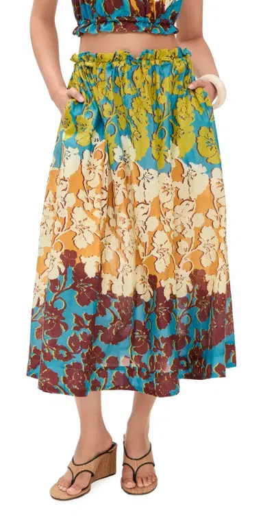 ALÉMAIS Splice Midi Skirt Multi | Thumbnail 1