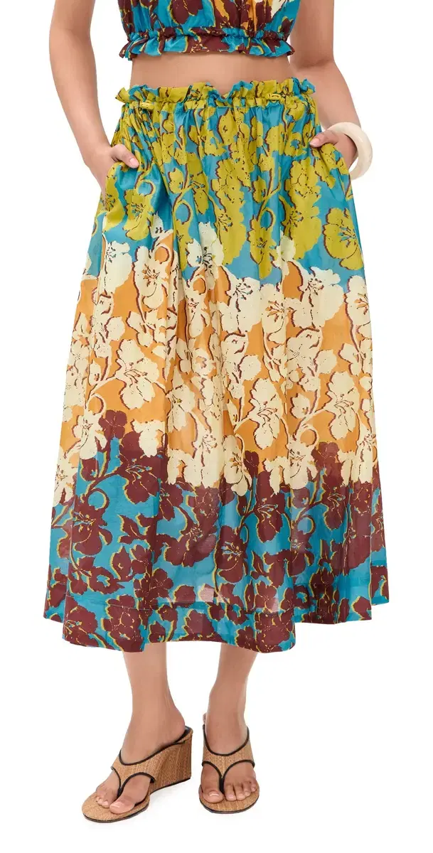 Splice Midi Skirt Multi