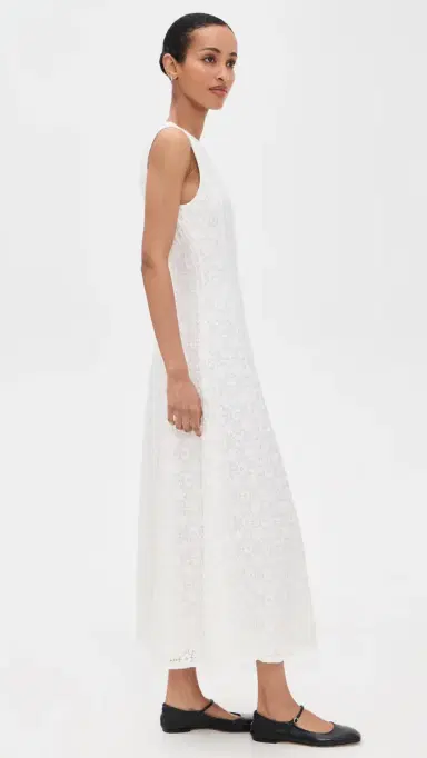 Hill House Home The Leanne Dress White L | Thumbnail 4