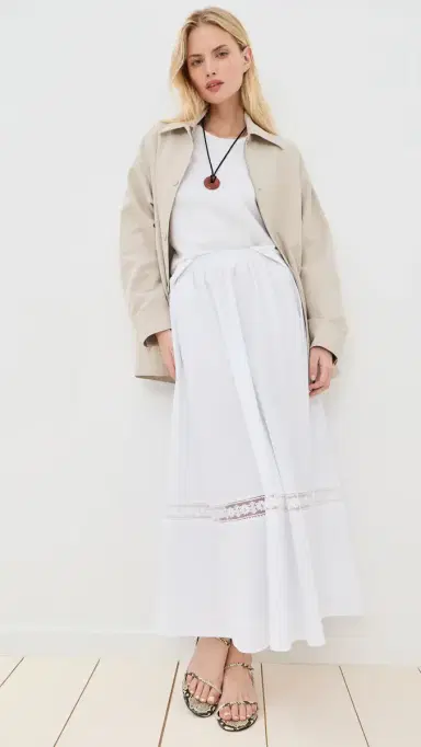 LE BOP x Mally K. Goldman Carey Skirt White M | Thumbnail 5